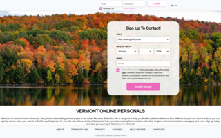 Vermont Online Personals Homepage Image